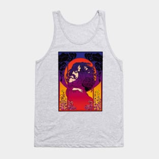 Art Deco Lady (purple) Tank Top